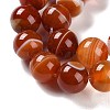 Natural Striped Agate/Banded Agate Beads Strands G-Z060-A01-C05-4