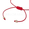 Gemstone Braided Bead Bracelet BJEW-JB11013-07-4