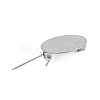 304 Stainless Steel Brooch Cabochon Settings STAS-E547-08I-P-3