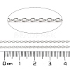 Anti-Tarnish Rhodium Plated 925 Sterling Silver Cable Chains STER-E072-02P-03-2