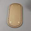 Oval PU Leather Knitting Crochet Bags Nail Bottom Shaper Pad PURS-WH0001-63A-1