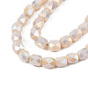 Electroplate Glass Beads Strands X-EGLA-N002-13-A11-3