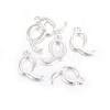Silver Color Plated Alloy Letter Pendants PALLOY-J718-01S-Q-2