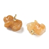 Natural Topaz Jade Carved Pendants GG-CBA105B-03D-G-2