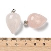 Natural Rose Quartz Pendants GG-K002-13U-3