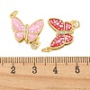 Rack Plating Brass & Cubic Zirconia & Shell & Enamel Box Clasps KK-S373-04G-3
