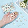 56Pcs 7 Colors Alloy Glass Pendants FIND-OC0014-29-3