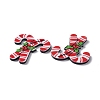 Christmas Style Printed Acrylic Cabochons LS-MACR-O045-01F-4