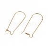 Ion Plating(IP) 304 Stainless Steel Hoop Earrings Findings Kidney Ear Wires STAS-L216-22A-G-2