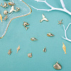 Ocean Theme Brass Pendants KK-SC0001-54G-4