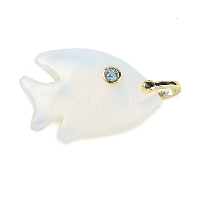 Opalite Carved Pendants G-G460-01G-09-1