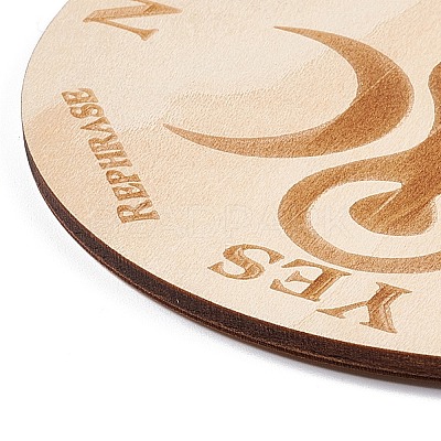 Wooden Carved Cup Mats AJEW-P103-01A-1