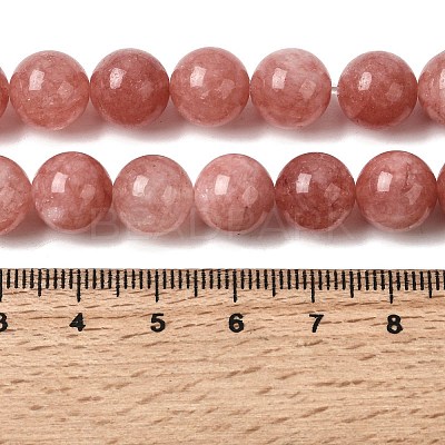 Natural White Jade Beads Strands G-H348-10mm-09-1