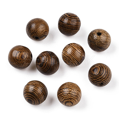 Natural Wenge Wood Beads WOOD-S659-18-LF-1