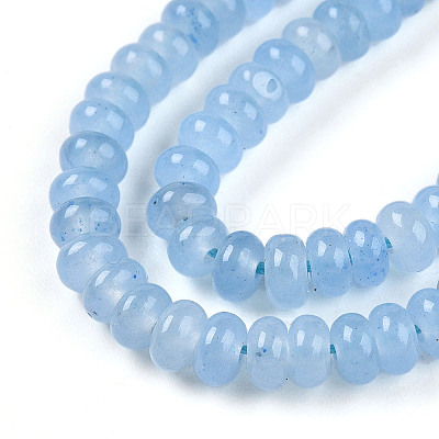 Dyed Natural White Jade Beads Strands G-T139-57A-05-1