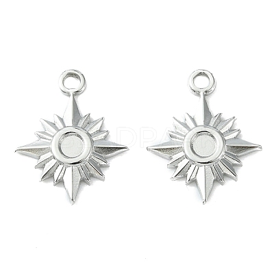 Non-Tarnish 304 Stainless Steel Pendant Cabochon Settings STAS-L269-071P-1