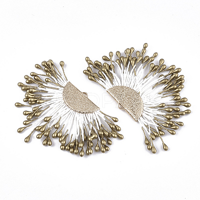 Polycotton(Polyester Cotton) Tassel Pendant Decorations X-FIND-T041-12-1