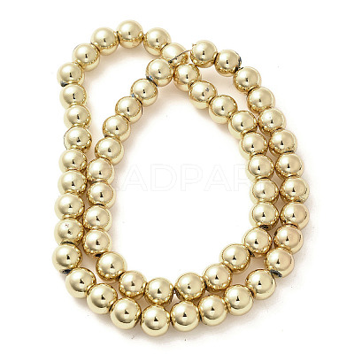 Electroplated Synthetic Magnetic Hematite Beads Strands G-L613-F01-02A-1