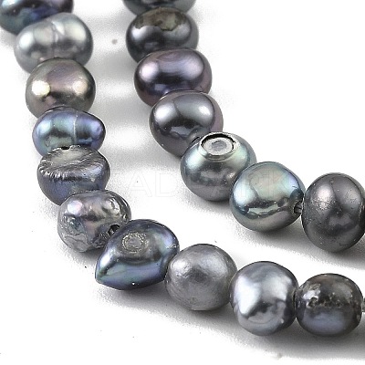 Dyed Natural Cultured Freshwater Pearl Beads Strands PEAR-A006-03B-1