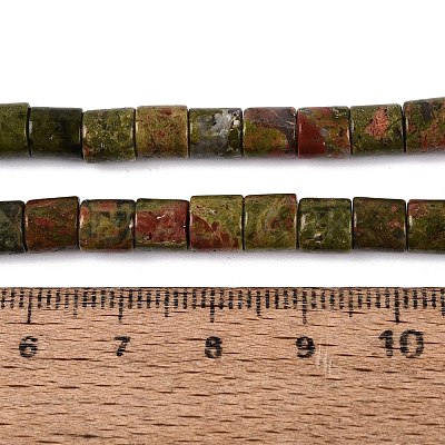 Natural Unakite Beads Strands G-Q606-60A-02-1