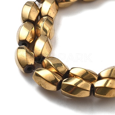 Electroplated Synthetic Magnetic Hematite Beads Strands G-P545-G01-02F-1