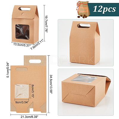 Kraft Paper Gift Box CON-WH0087-90B-1