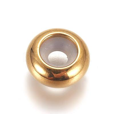 PVD Vacuum Plating 304 Stainless Steel Beads X-STAS-L222-41B-G-1