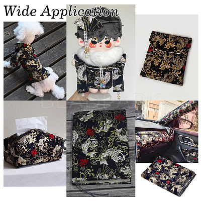 Japanese Style Cotton Fabric DIY-WH0504-797A-1