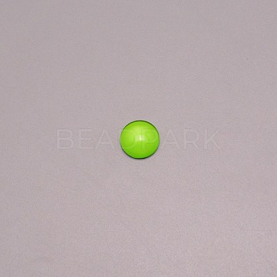 Glass Cabochons GGLA-WH0001-10F-1
