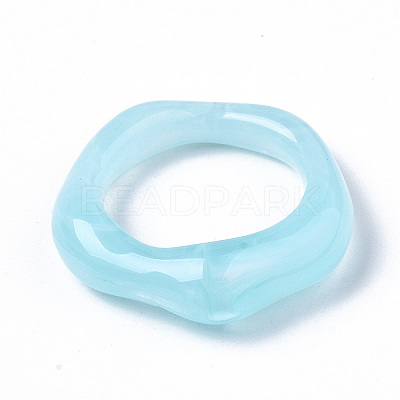 Transparent Resin Finger Rings LS-RJEW-T013-001-F04-1
