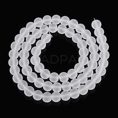 Transparent Glass Beads Strands GLAA-T032-T6mm-MD13-1