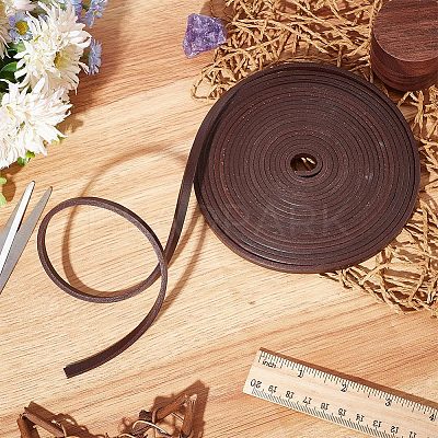 Flat Cowhide Leather Cord WL-GF0001-09C-02-1