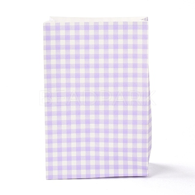Rectangle with Tartan Pattern Paper Bags CARB-Z001-01A-1