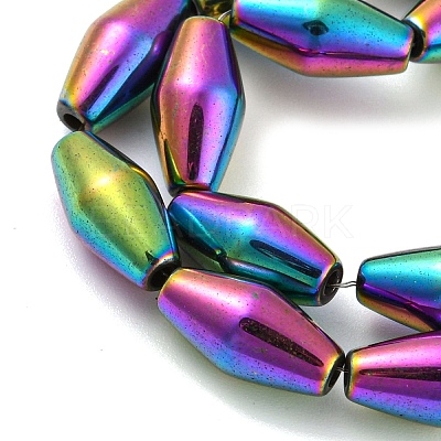Electroplated Synthetic Magnetic Hematite Beads Strands G-Z032-B01-02B-1
