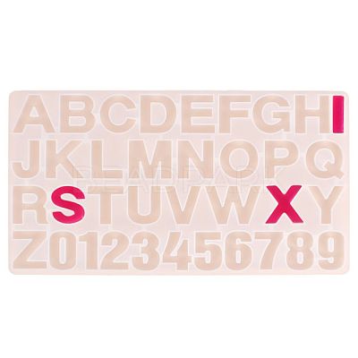Number and Letter Design DIY Silicone Molds AJEW-P042-03-1
