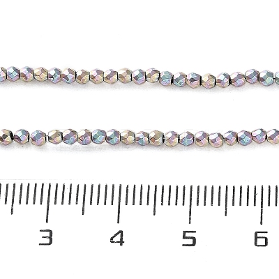 Electroplated Synthetic Non-magnetic Hematite Beads Strands G-C248-D01-2mm-02-1