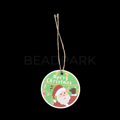 Christmas Theme Paper Big Pendant Decorations HJEW-F018-02-1