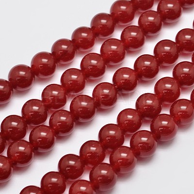 Natural & Dyed Malaysia Jade Bead Strands G-A146-10mm-A02-1