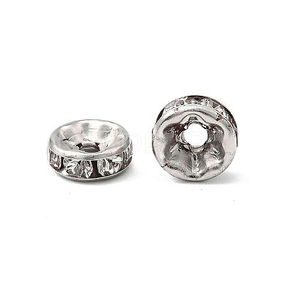 Iron Grade A Crystal Rhinestone Spacer Beads RB-A010-8MM-N-1
