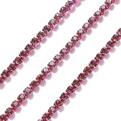 Iron Rhinestone Glass Cup Chain CH-U001-01L-1