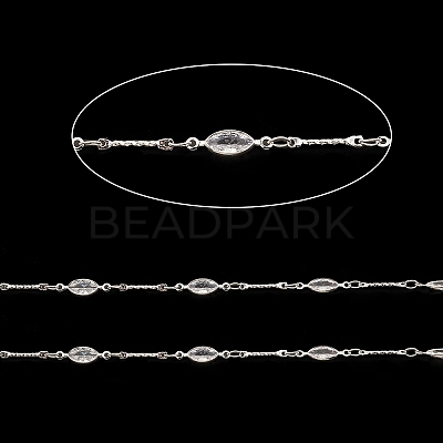 Brass Horse Eye Link Chains CHC-M025-36S-1