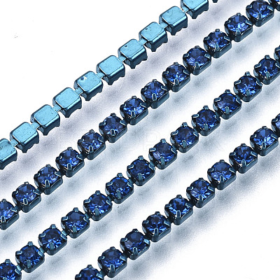 Electrophoresis Brass Rhinestone Strass Chains X1-CHC-Q009-SS6.5-B11-1