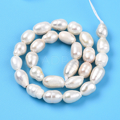 Natural Cultured Freshwater Pearl Beads Strands PEAR-N012-04U-01-1