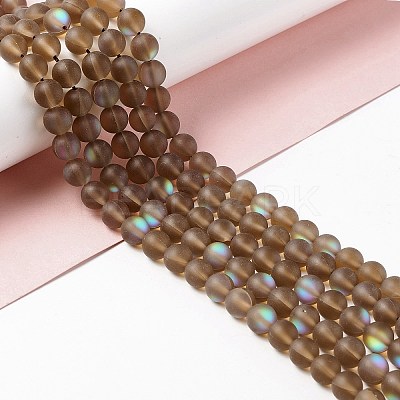 Synthetic Moonstone Beads Strands G-E573-01B-07-1