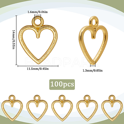 100Pcs Tibetan Style Alloy Charms FIND-SC0012-39G-1
