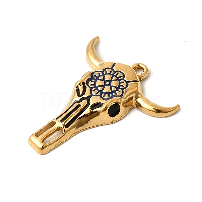 304 Stainless Steel Enamel Pendants STAS-G386-01G-01-1