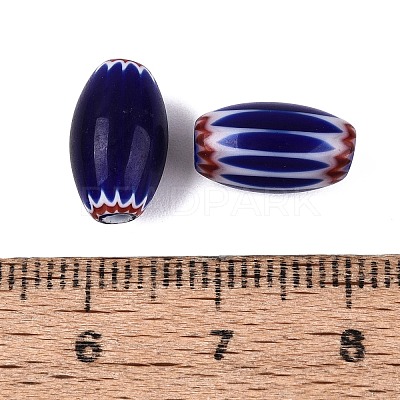 Handmade Millefiori Glass Barrel Beads LS-LA-N002-03C-1