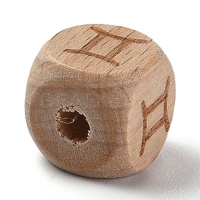 Natural Wood Constellation Beads WOOD-M002-03-1