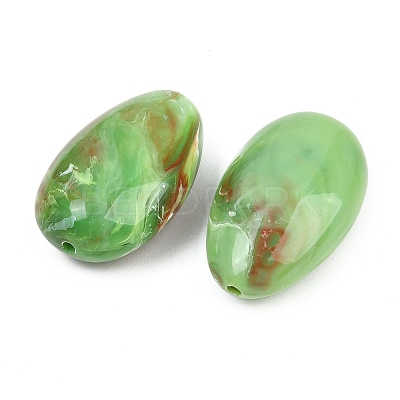Opaque Acrylic Imitation Gemstone Beads OACR-G064-12-1