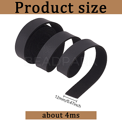 Flat PU Leather Cord WL-WH0004-09C-1